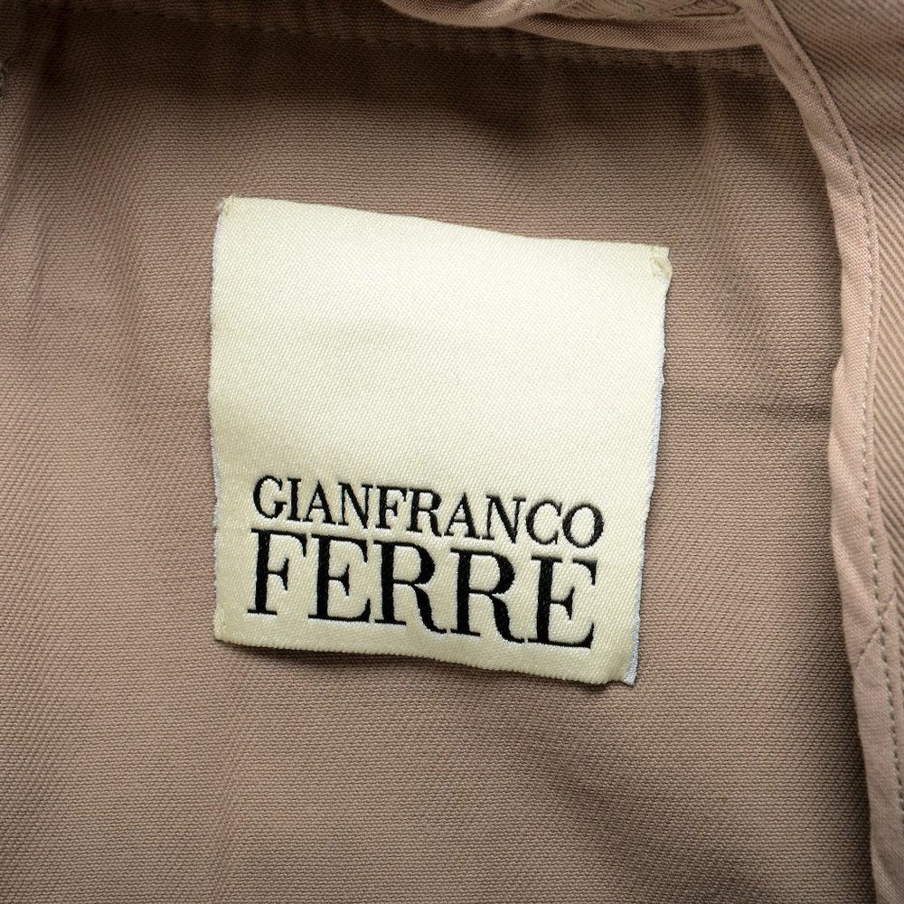 Gianfranco Ferre Beige Button Down Jacket Coat - image 5